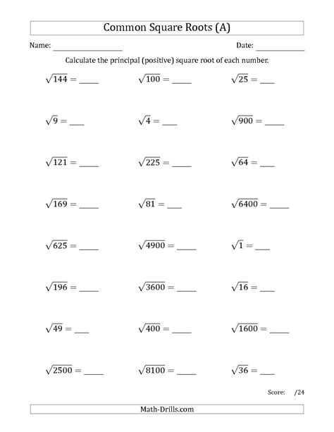 4 digit square root questions|Square Roots, Free Math Quiz.
